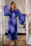 Kimono AURORA GARDEN z cienkim paskiem